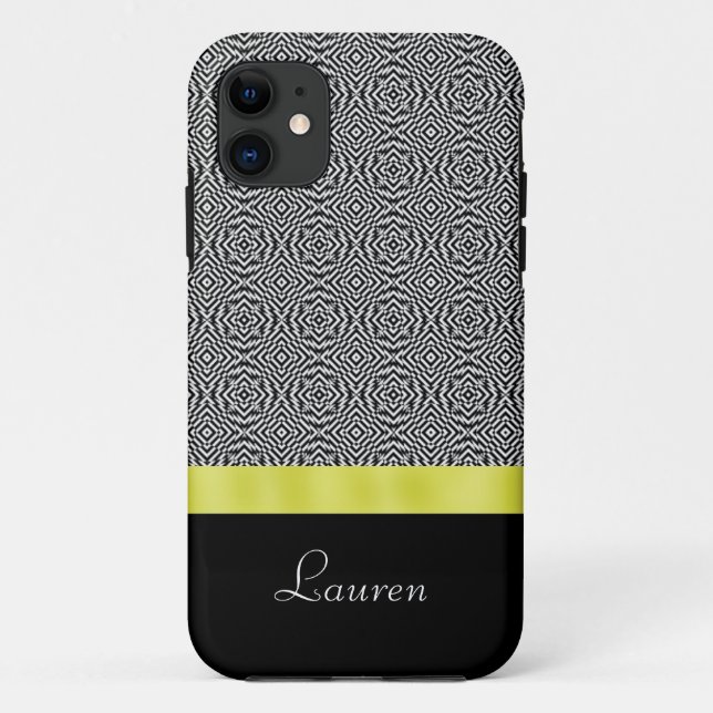 Abstrakter GoldiPhone 5 Schwarzweiss-Kasten Case-Mate iPhone Hülle (Rückseite)