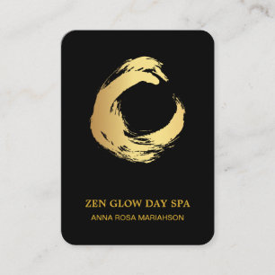 ~* Abstrakter Goldrausch Zen Meditation Yoga Reiki Visitenkarte
