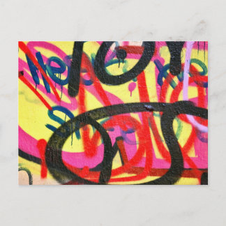 abstrakter Graffiti-Hintergrund Postkarte