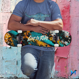 Abstrakter Graffiti Pop Art Collection Skateboard