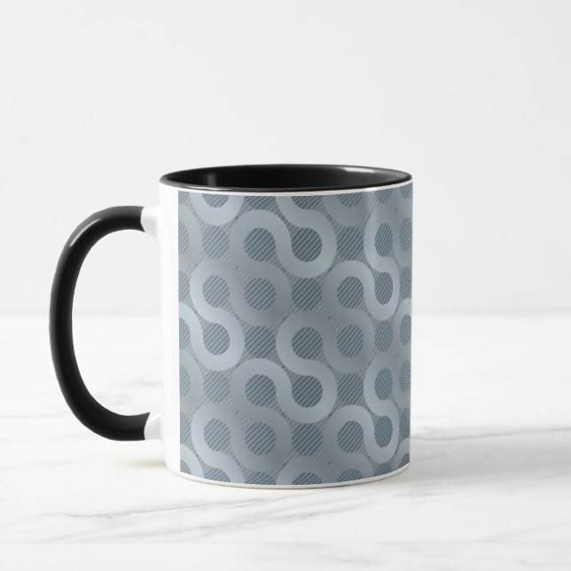 Abstrakter grauer Flusshintergrund Tasse (Links)