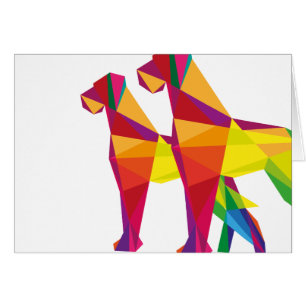 Abstrakter großer Hund