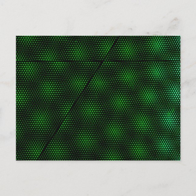 Abstrakter grüner Hintergrund Postkarte (Vorderseite)
