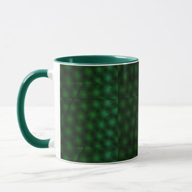 Abstrakter grüner Hintergrund Tasse (Links)