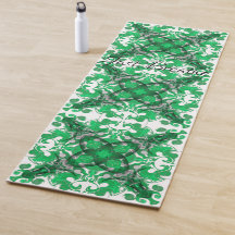 Abstrakter grüner Mandala-Psychedelischer Schmette