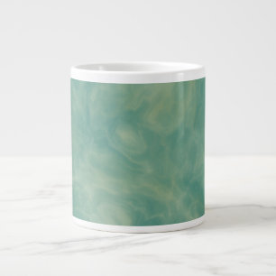 abstrakter grüner Marmor Jumbo-Tasse