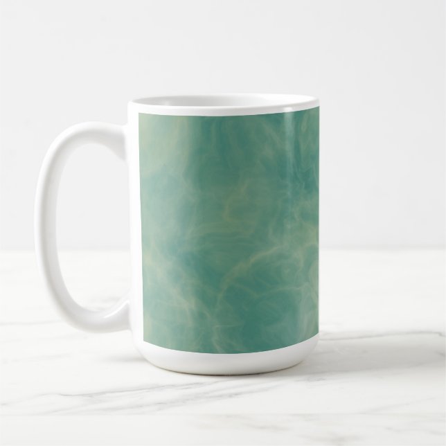 abstrakter grüner Marmor Kaffeetasse (Links)
