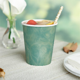 abstrakter grüner Marmor Pappbecher