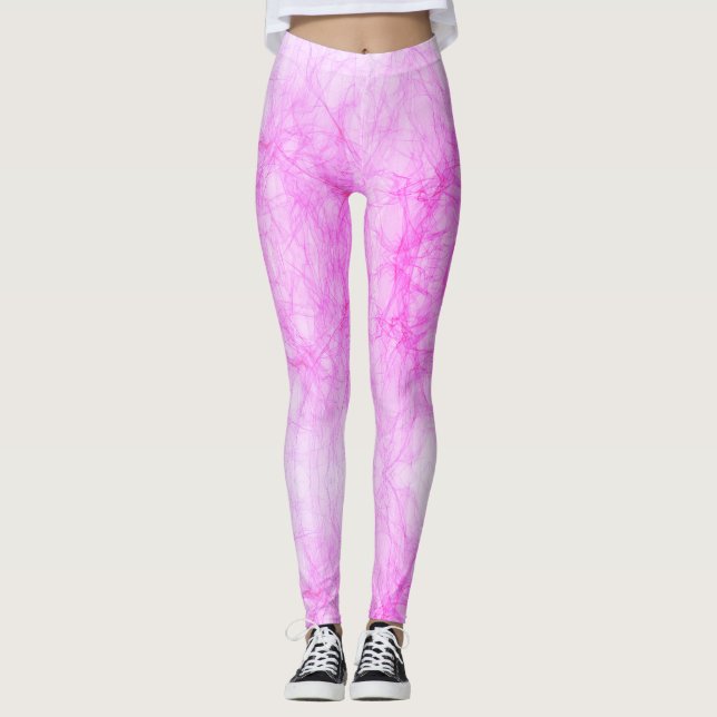Abstrakter Grunge in Pink Leggings (Vorderseite)