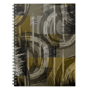 Abstrakter Grunge, monochrom braun Notizblock