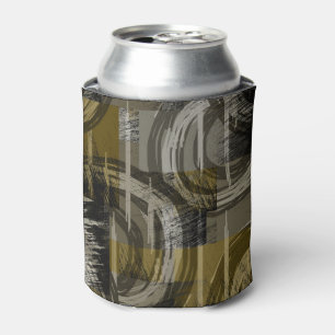 Abstrakter Grunge, monochromes Braun Dosenkühler