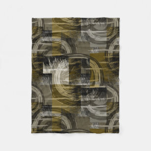 Abstrakter Grunge, monochromes Braun Fleecedecke