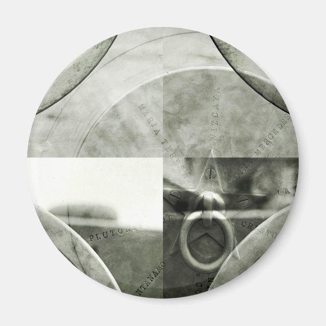 Abstrakter Grunge Ring in Star Magnet (Vorne)