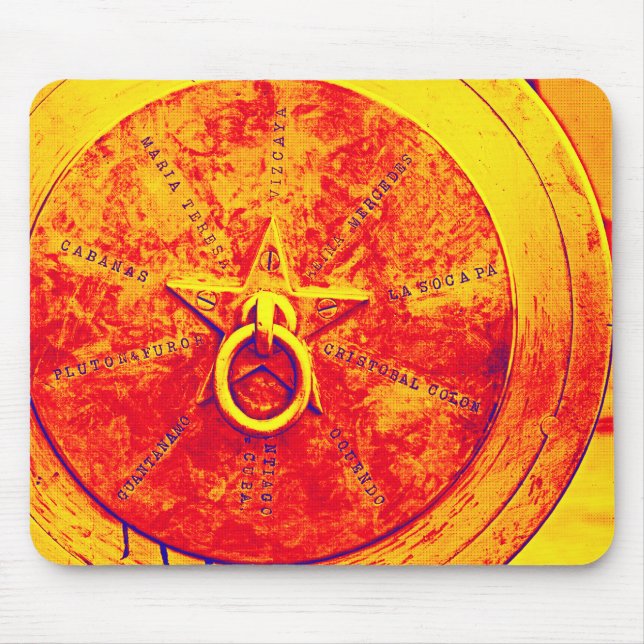 Abstrakter Grunge Ring n Star Mouse Pad Mousepad (Vorne)
