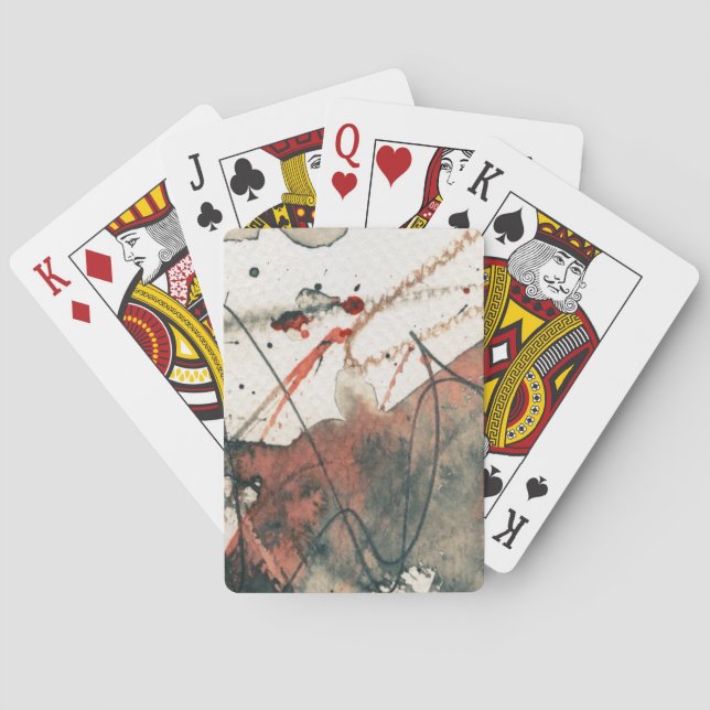 Abstrakter Grungehintergrund, Spielkarten (Rückseite)
