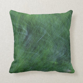 Abstrakter Grüngras Kissen