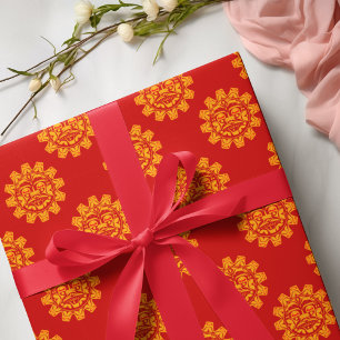 Abstrakter Haida-Gefechtsverband Geschenkpapier