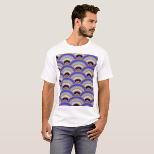Abstrakter Halbkreis Hintergrund T-Shirt