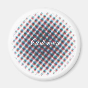 Abstrakter Halbton Pulsationskreis Thunder_Cove Magnet