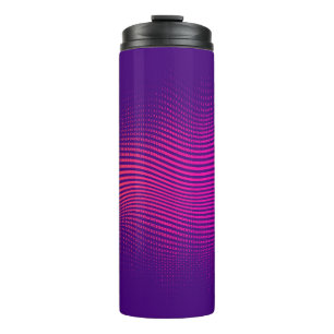 Abstrakter Halbtonverlauf, lebhafter Hintergrund,  Thermosbecher