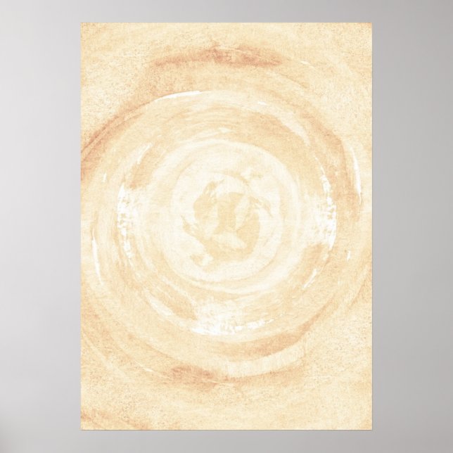 Abstrakter, handgemalter Aquarellhintergrund. Poster (Vorne)