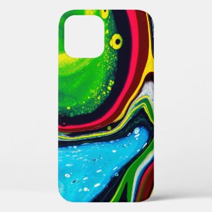 Abstrakter handgemalter Hintergrund, flüssiger Acr Case-Mate iPhone Hülle