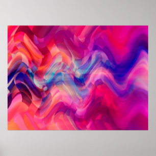 Abstrakter, hellrosa, bunter Hintergrund. Eleg Poster