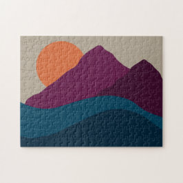 Abstrakter Herbst Herbstgebirge Landschaft Sonnenu