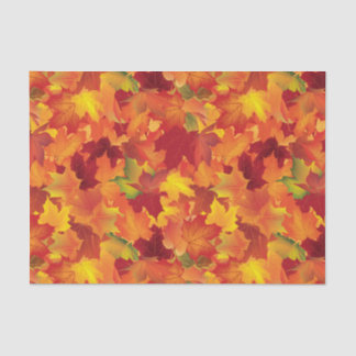 Abstrakter Herbst verlässt Muster Seidenpapier