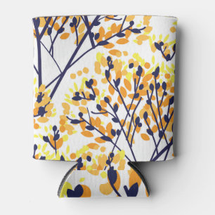 Abstrakter Herbstbaum Modernes Muster Dosenkühler