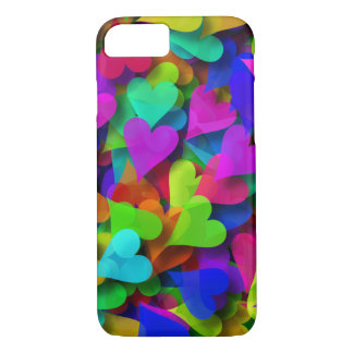 Abstrakter Herz-Regenbogen Case-Mate iPhone Hülle