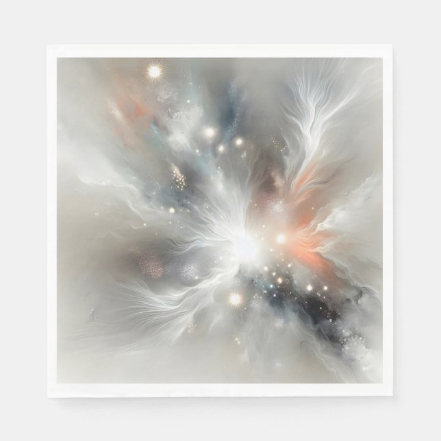 Abstrakter Himmelnebel Serviette (Vorderseite)