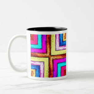 Abstrakter Hintergrund 1 Zweifarbige Tasse