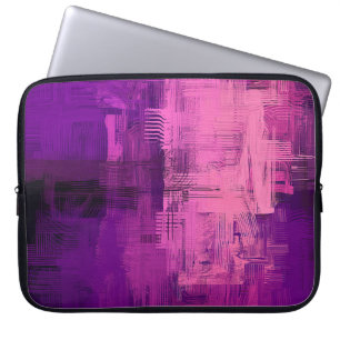 Abstrakter Hintergrund. 2d Abbildung. Digitaler Rü Laptopschutzhülle