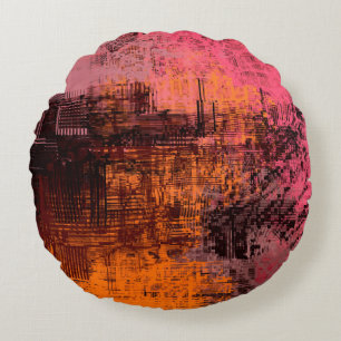 Abstrakter Hintergrund. 2D Illustrationsbild. Ex Rundes Kissen