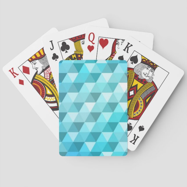Abstrakter Hintergrund aus Mosaikmustern Spielkarten (Rückseite)