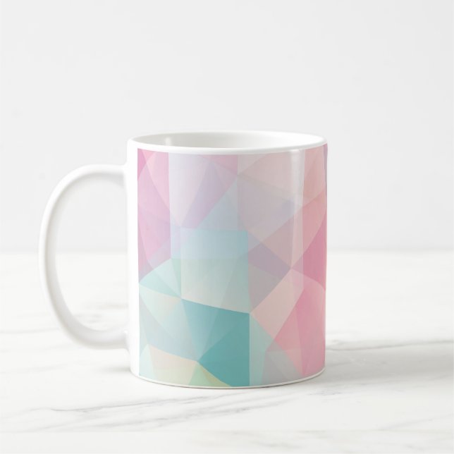 abstrakter Hintergrund bestehend aus trianglesback Kaffeetasse (Links)