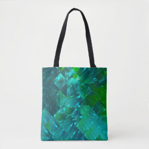 abstrakter Hintergrund. blaue und grüne Mosaikhütt Tasche