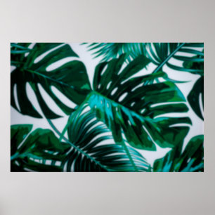 Abstrakter Hintergrund der grünen Plantage dezentr Poster