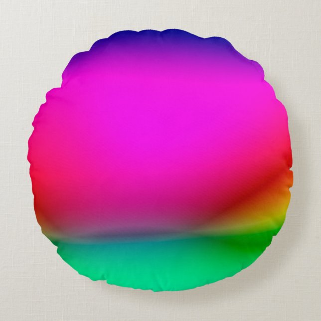 abstrakter Hintergrund der unscharfen Lichter, far Rundes Kissen (Vorderseite)