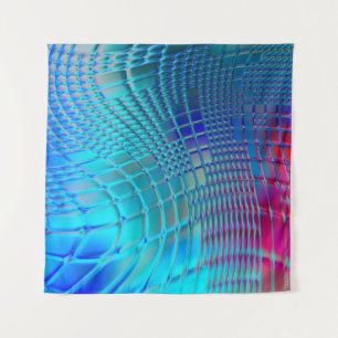 Abstrakter Hintergrund. Farbenfrohe Wavy-Design-Ta Wandteppich
