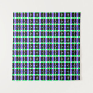 abstrakter Hintergrund, farbiges Tartan-Muster, mo Wandteppich