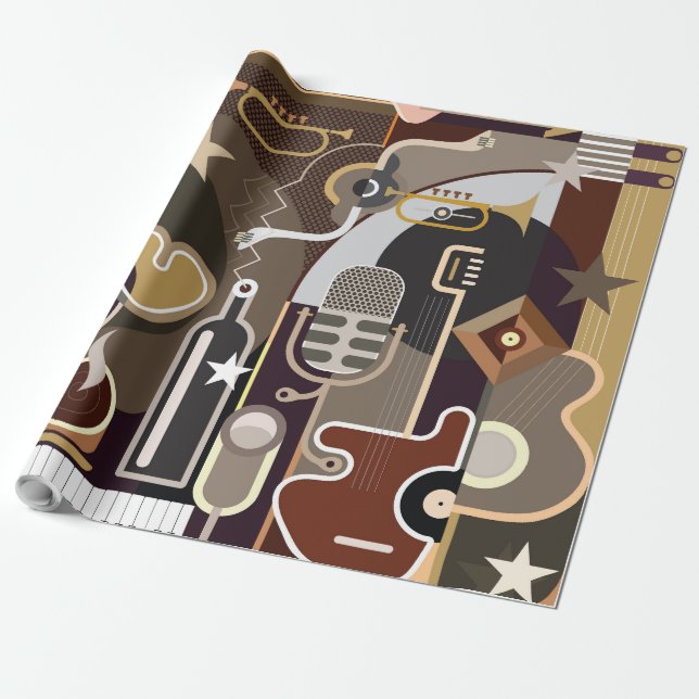 Abstrakter Hintergrund Geschenkpapier (Ungerollt)