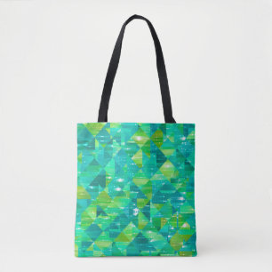 Abstrakter Hintergrund. grünes Mosaik Tasche