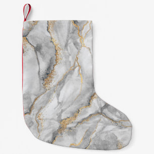 abstrakter Hintergrund, kreative Textur der weißen Kleiner Weihnachtsstrumpf