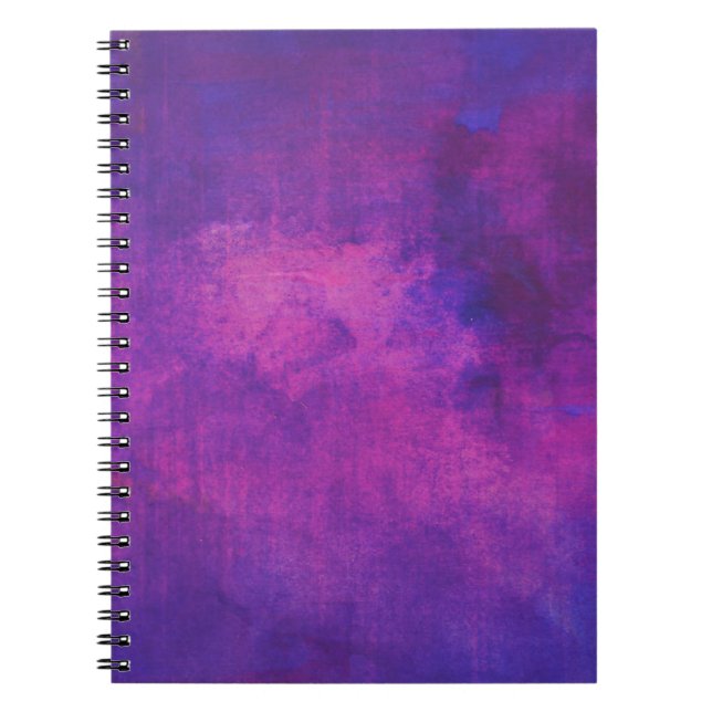 Abstrakter Hintergrund lila und rosa Wasserfarbe Notizblock (Vorderseite)