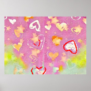 abstrakter Hintergrund mit Aquarelltextur, Öl p Poster