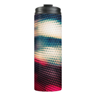 abstrakter Hintergrund mit Bokeh unscharfen Lichte Thermosbecher