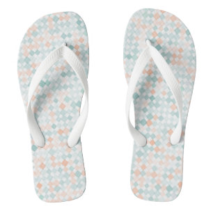 Abstrakter Hintergrund mit gemischten Kleinpunkten Flip Flops