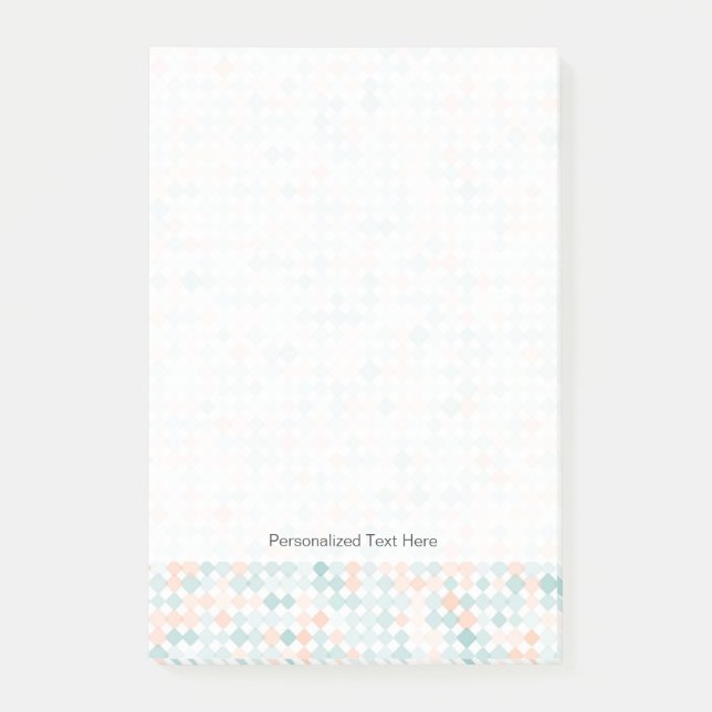 Abstrakter Hintergrund mit gemischten Kleinpunkten Post-it Klebezettel (Vorderseite)